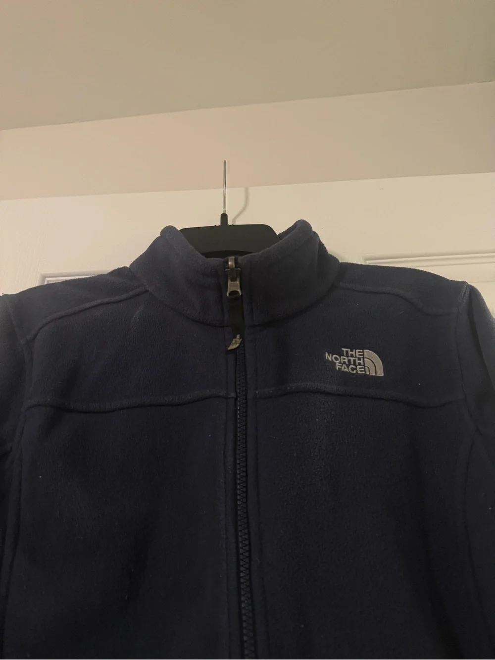 The North Face Boys Full Zip Blue Fleece Jacket Size Large 14/16